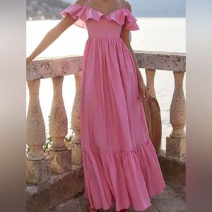 Alamour The Label Pink Maxi Dress Size: US4